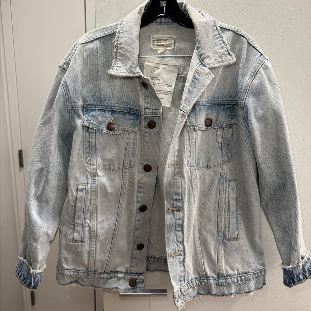 Current/Elliott Light Blue Denim Jacket